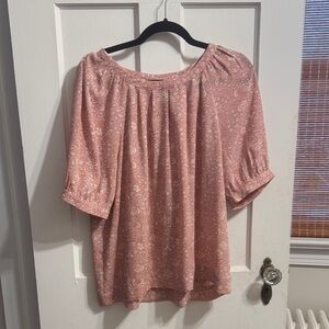 Elegant Pink Paisley Blouse